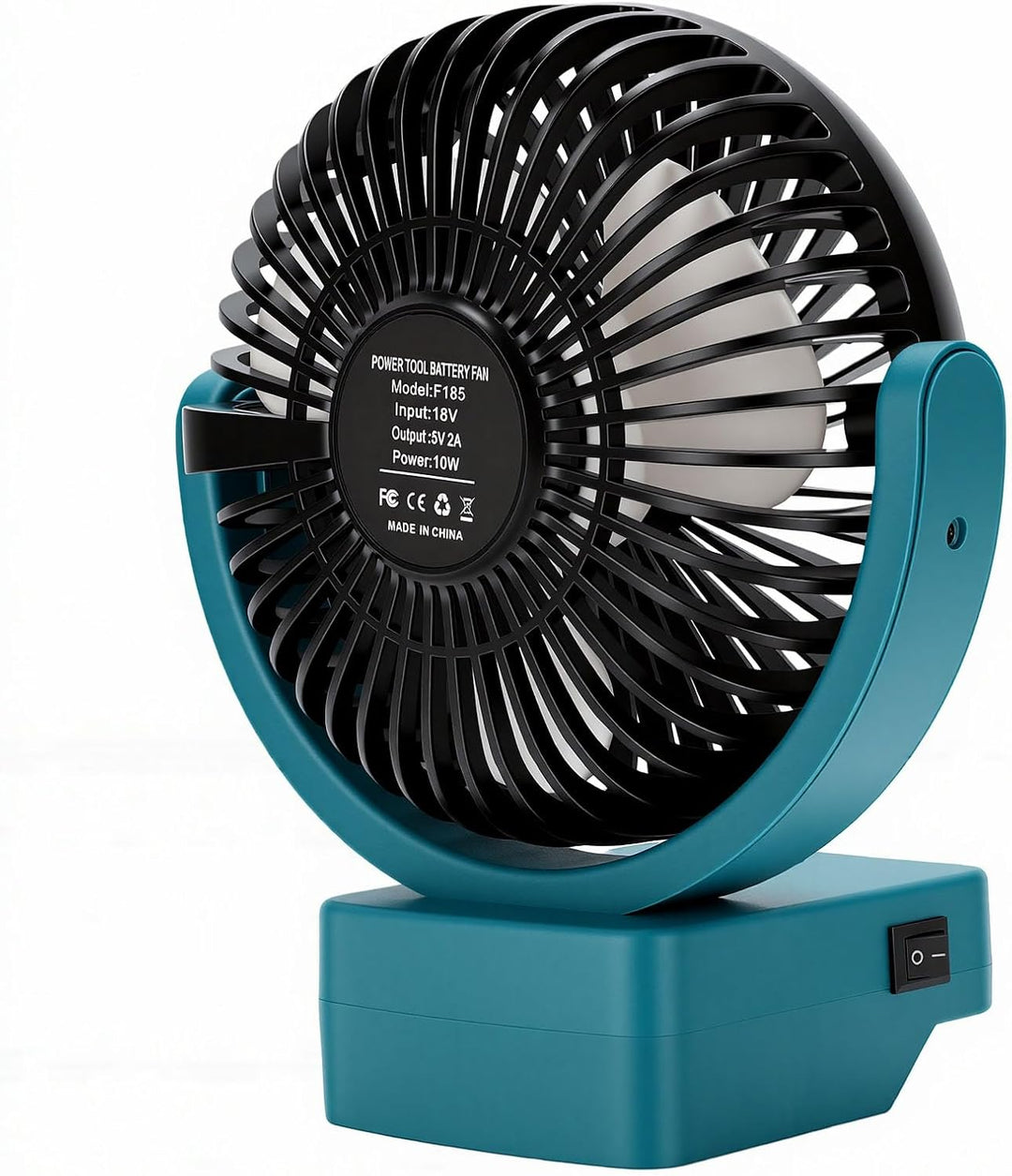 Sxhlseller 20-V-Baustellenventilator mit Bürstenlosem Motor | Tragbarer Ventilator mit 360°-Drehung