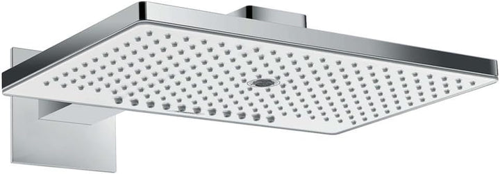 hansgrohe Rainmaker Select 460 Duschkopf, Kopfbrause mit 3 Strahlarten, Weiss/Chrom Wandanschluss 3