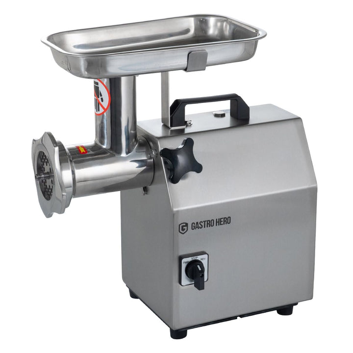 GastroHero Fleischwolf 220 kg/h Edelstahl 1100 W Profi Fleischwolf elektrisch Hackfleischwölfe Gastr