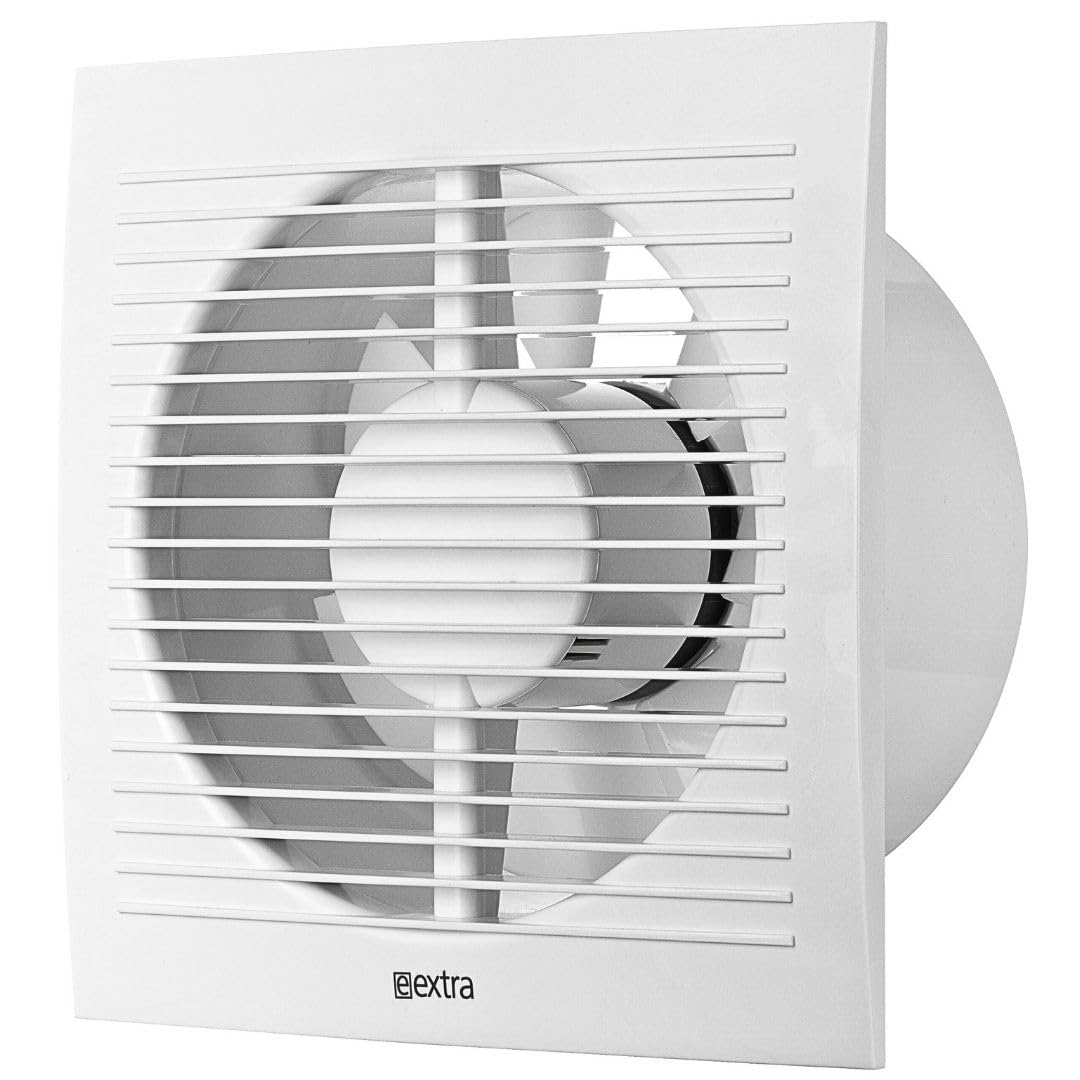 Ø 150mm Weiss Badlüfter - Lüfter für Effiziente Belüftung im Bad Kuche WC, Ø 150mm Weiss