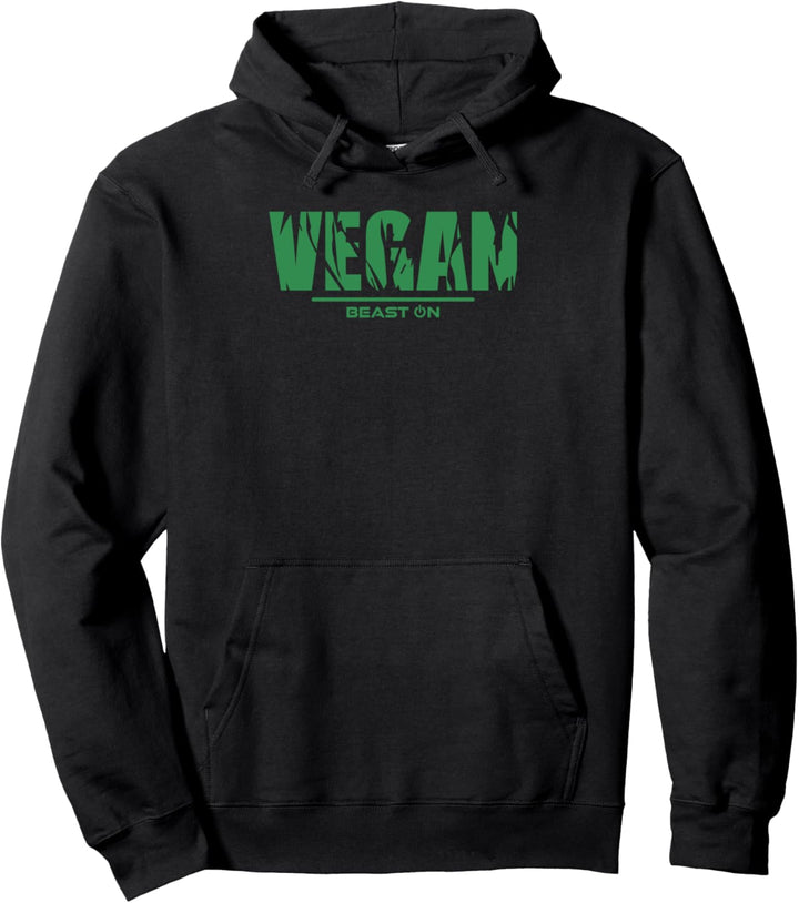 Vegan in grün Training Workout Fitness Motivation Gym Vegan Pullover Hoodie