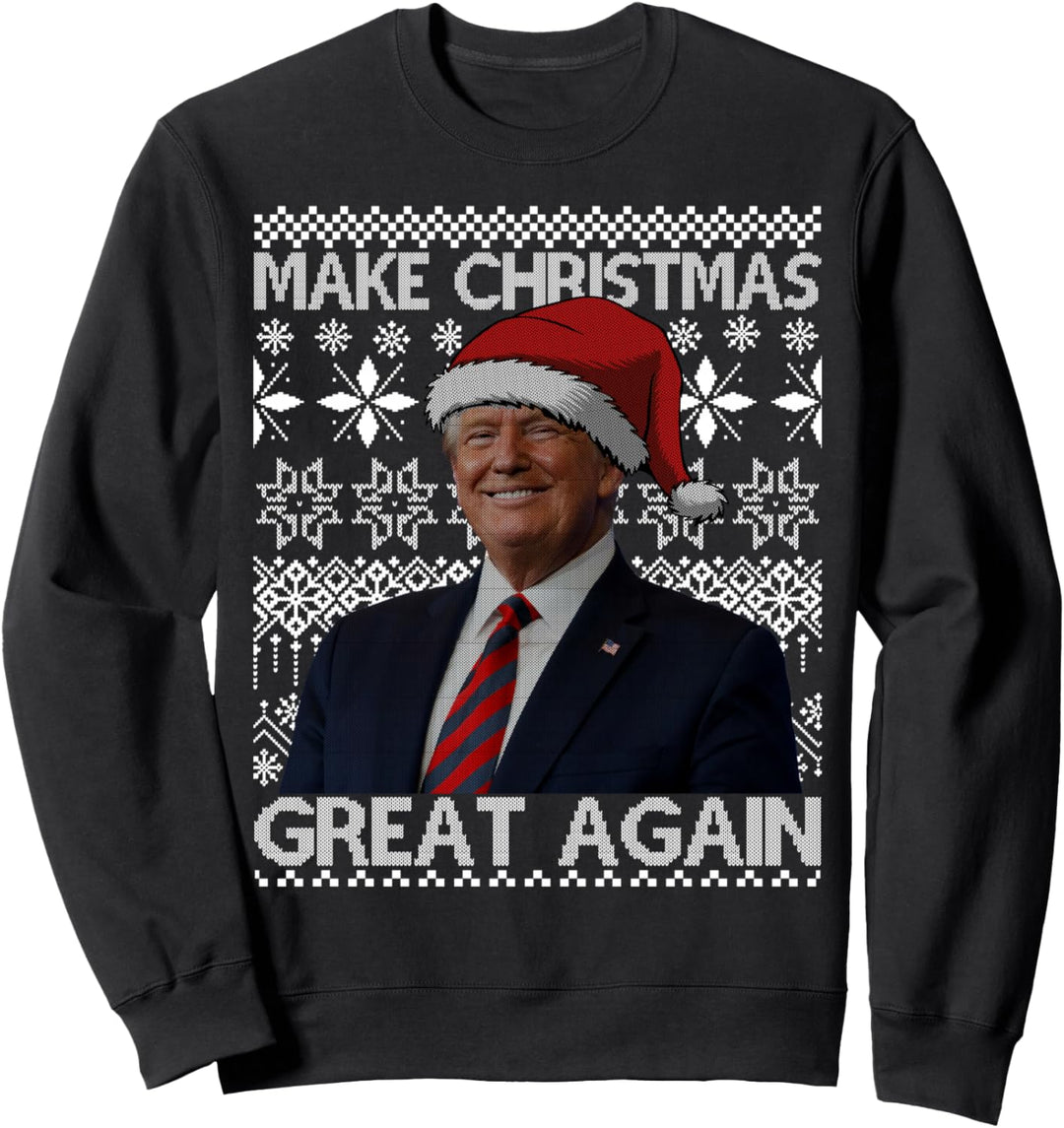 Make Christmas Great Again Santa Trump Familie Ugly Sweater Sweatshirt
