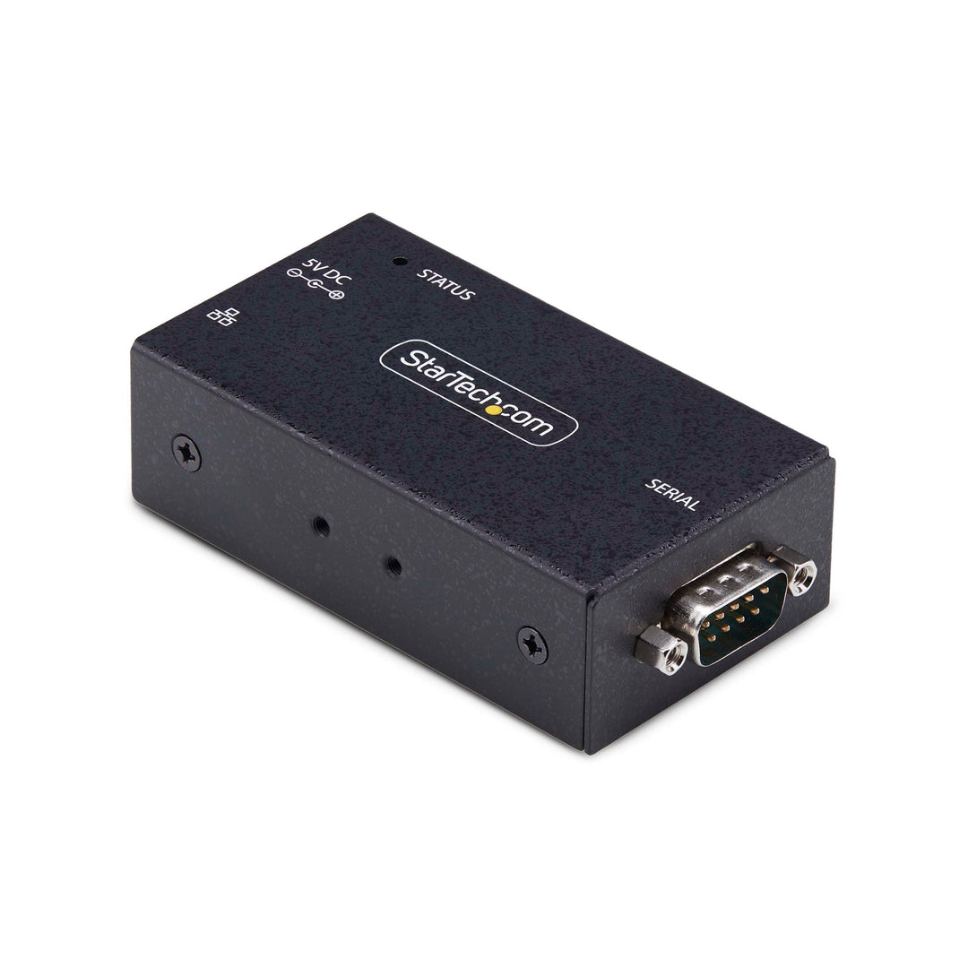 StarTech.com 1-Port Seriell auf Ethernet Adapter, Serial TCP IP Server, Wand/DIN Montage, RS232 Ethe