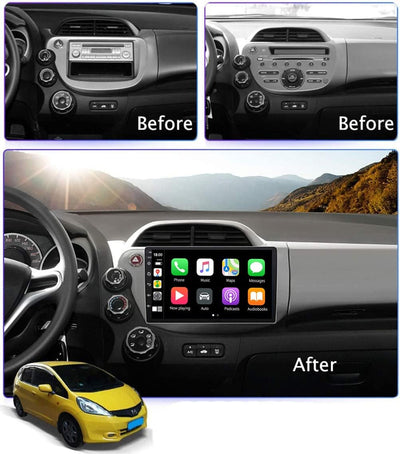 YUNTX Android 12 Autoradio für Honda Fit (2008-2013)-2 Din-[Integriertes Wireless CarPlay/Android Au