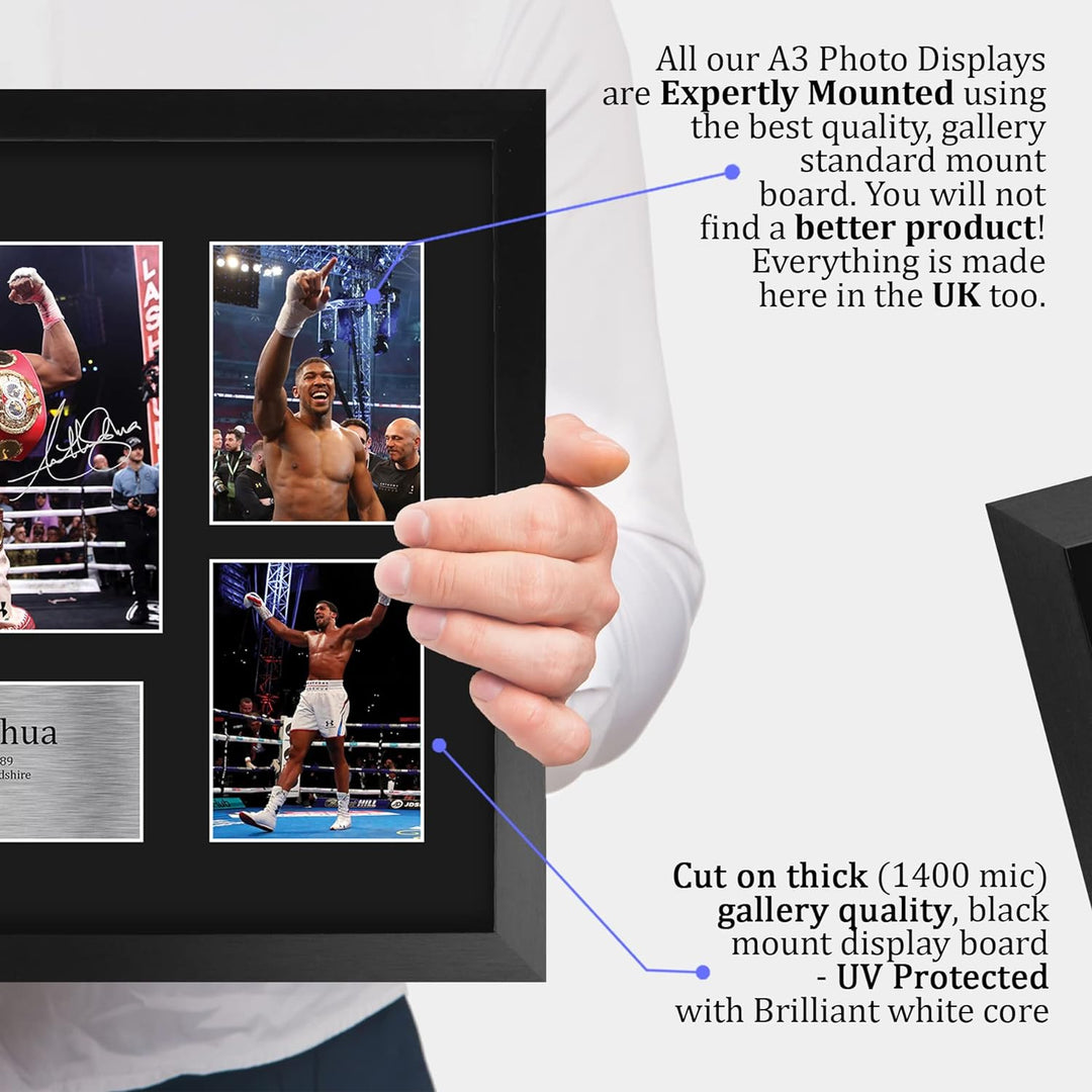 HWC Trading FR A3 Anthony Joshua Boxing Geschenke Gedrucktes Signiertes Autogrammbild Für Boxer-Erin