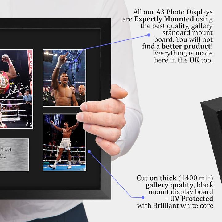HWC Trading FR A3 Anthony Joshua Boxing Geschenke Gedrucktes Signiertes Autogrammbild Für Boxer-Erin