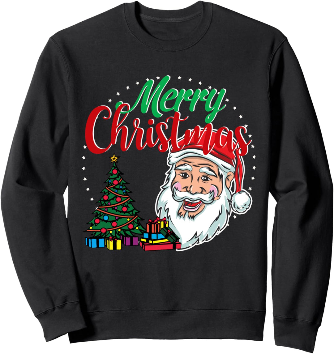 Weihnachtsmann Xmas Frohe Fröhliche Weihnachten Design Sweatshirt