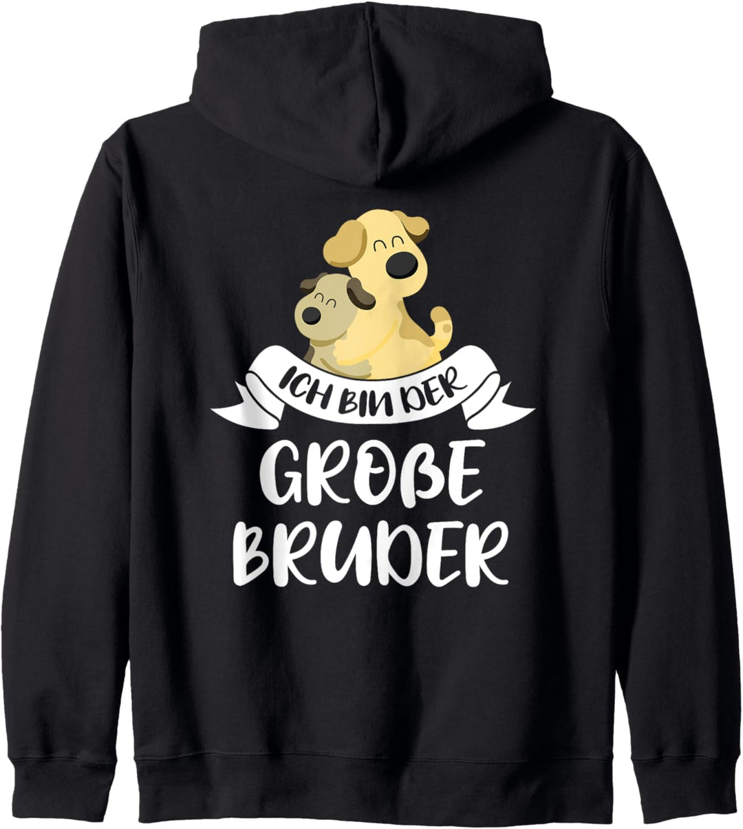 Ich bin der grosse Bruder Hund Hunde Held Freunde Geschwister Kapuzenjacke