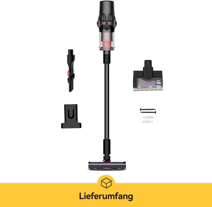 Deerma DEM-T50W Kabelloser Staubsauger, 30kPa Saugkraft, 590W Leistung, 90 Minuten Laufzeit, HEPA-Fi