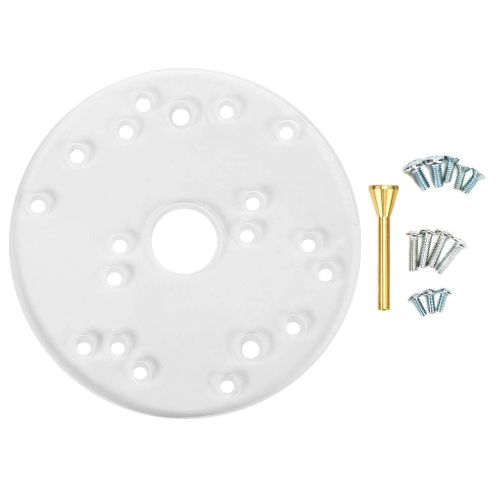 LiebeWH Router-Grundplatten-Kit, Router Universal Grundplatte Acryl für Trim Router Holzbearbeitungs