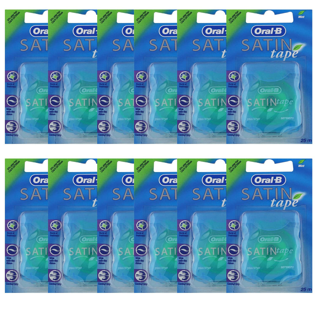 Oral-B Satin Tape mint Zahnseide 25m, 12er Pack (12x 25m)