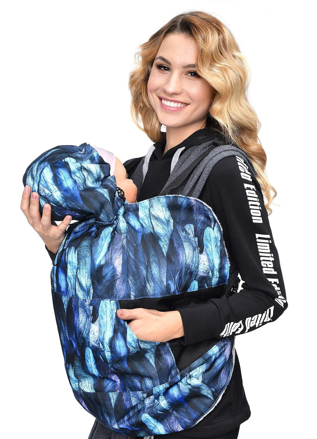 MijaCulture Tragecover, Universal Bezug für alle Babytragen und Tragetücher Baby Carrier Cape 4127 (
