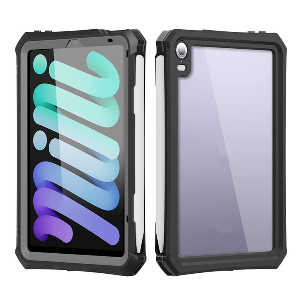 RUEBCOAK wasserdichte Hülle für iPad Mini 6 2021 8.3 Zoll, Outdoor Ultradünn Full Sealed IP68 Underw