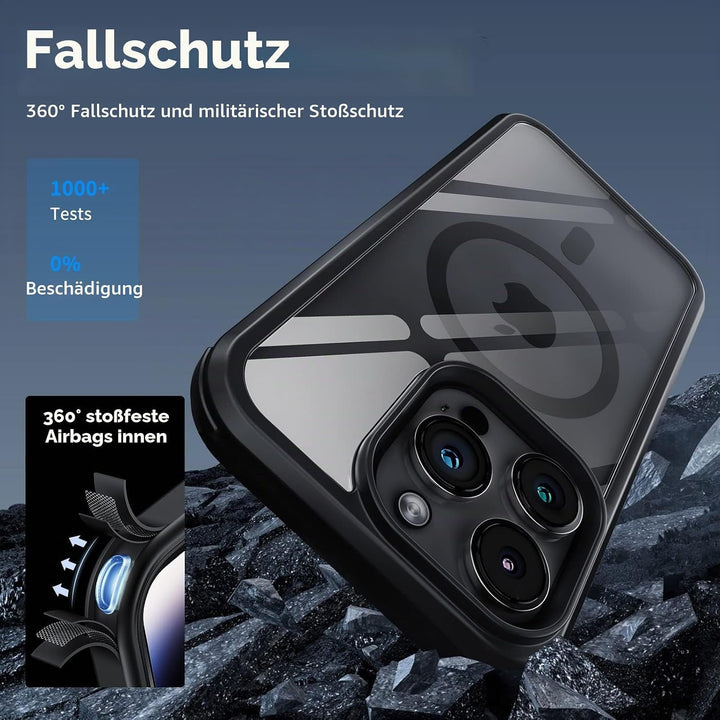 Holidi iPhone 14 Pro Max Hülle für Magsafe, 360 Grad Hülle, Handyhülle Schutzhülle mit Eingebautem 9