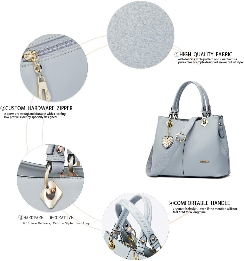 BUKESIYI Damen Tasche Umhängetasche Handtasche Frauen Klein Schultertasche Weekender Lack PU Leder C
