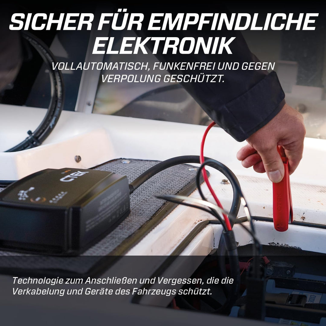 CTEK NXT 15 Smart-Batterieladegerät 12 V, 15 A, Lithium-kompatibel, Rekonditionierungs- und Versorgu