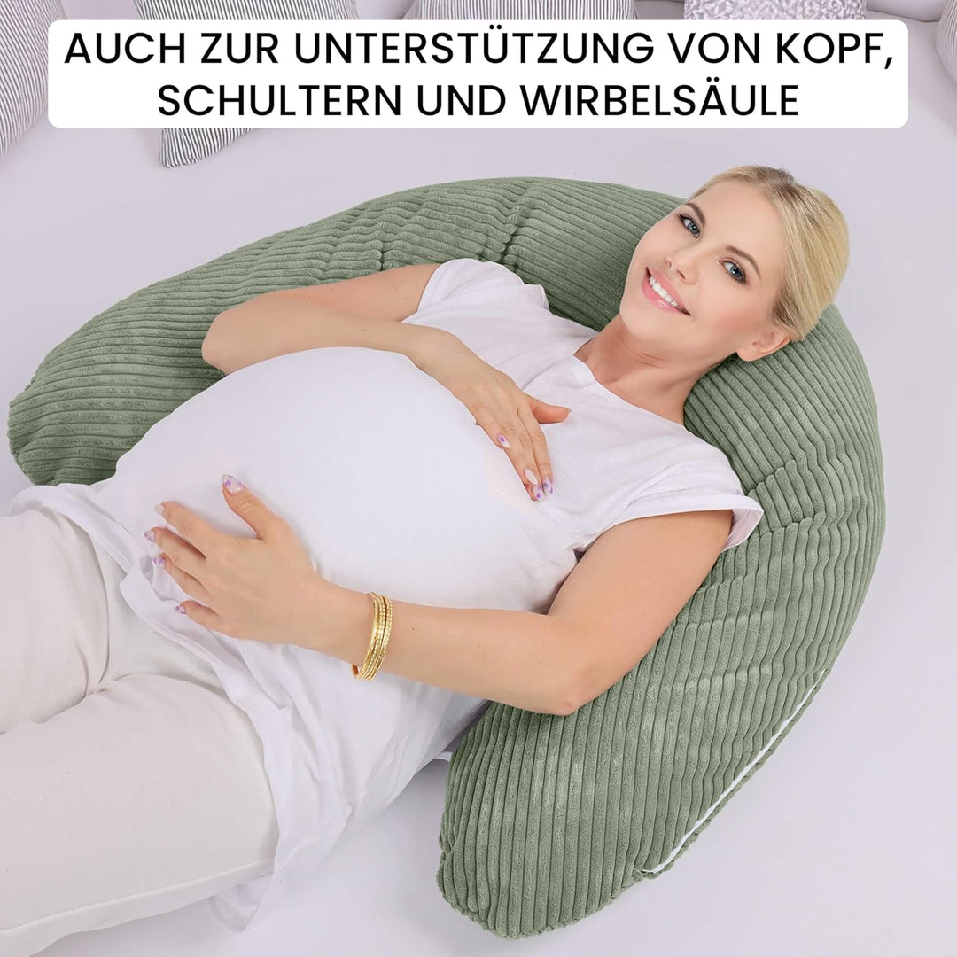Amilian Stillkissen XXL 170 cm – Seitenschläferkissen für Schwangerschaft &amp; Stillzeit – Lagerungskis