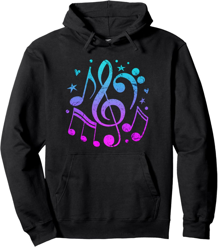 Musiker Design Notenschlüssel Violinschlüssel Musiknoten Pullover Hoodie