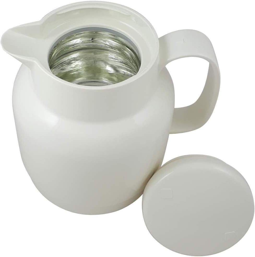 Helios Mondo Kunststoff-Isolierkanne, weiss, 1,3 Liter 1,3 Liter Weiss, 1,3 Liter Weiss