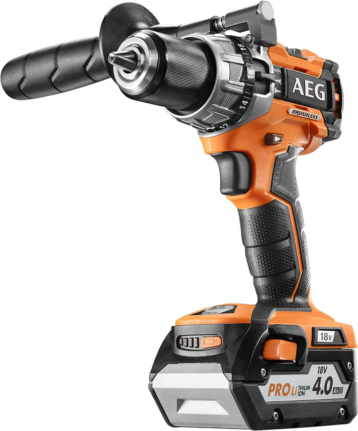 AEG 18 V PRO18V Brushless Akku-Kompakt-Schlagbohrschrauber BSB18C2BL-202C (2-Gang-Getriebe, max. Dre