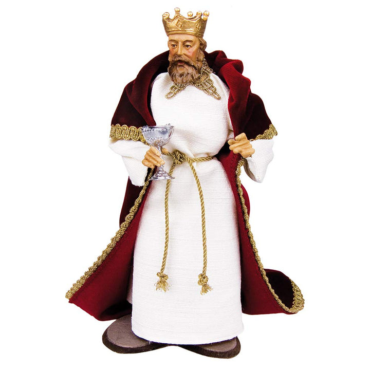 Fritz Cox RuCo Krippe | handgefertigt in Deutschland | 22cm | bewegliche Krippenfiguren (Melchior),