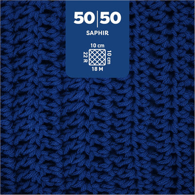 myboshi 50/50 Wolle, Baumwoll-Merino-Mix, hochwertiges Häkelgarn, Strickgarn, inkl. Label, 50% Baumw