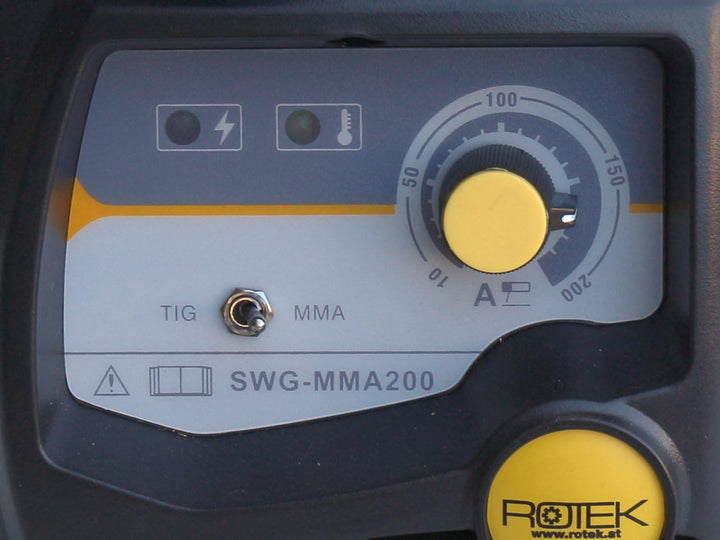 Rotek Mobiler 200A Handelektroden MMA PWM Schweissinverter - SWG-MMA200 MMA-200A, MMA-200A