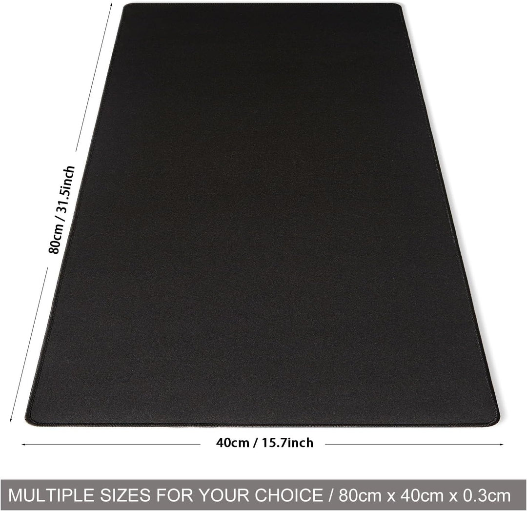 DOBAOJIA Mauspad Schwarz, Schreibtischunterlage Schwarz, Mauspad XXL 800 x 400mm, Mausunterlage Gros