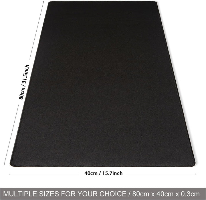 DOBAOJIA Mauspad Schwarz, Schreibtischunterlage Schwarz, Mauspad XXL 800 x 400mm, Mausunterlage Gros