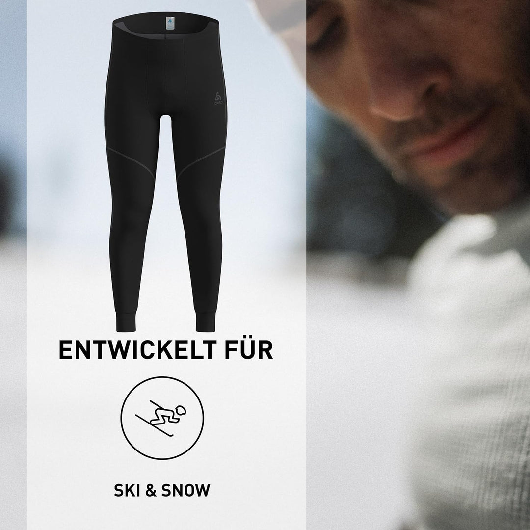 Odlo Herren Funktionsunterwäsche Lange Hose Active X-warm Eco_159232 Schwarz S Single, Schwarz S Sin