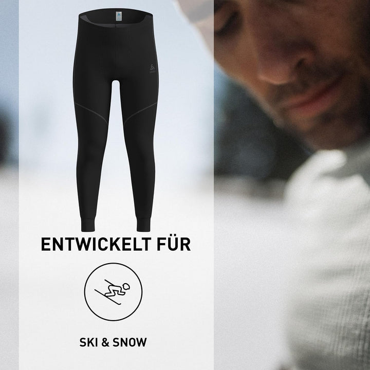 Odlo Herren Funktionsunterwäsche Lange Hose Active X-warm Eco_159232 Schwarz S Single, Schwarz S Sin