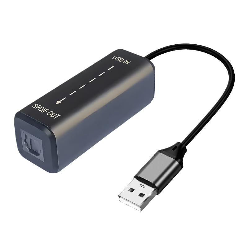 USB auf TosLink SPDIF-Adapterkabel, USB 2.0-Stecker auf TosLink PCM-Buchse, digitales optisches Audi