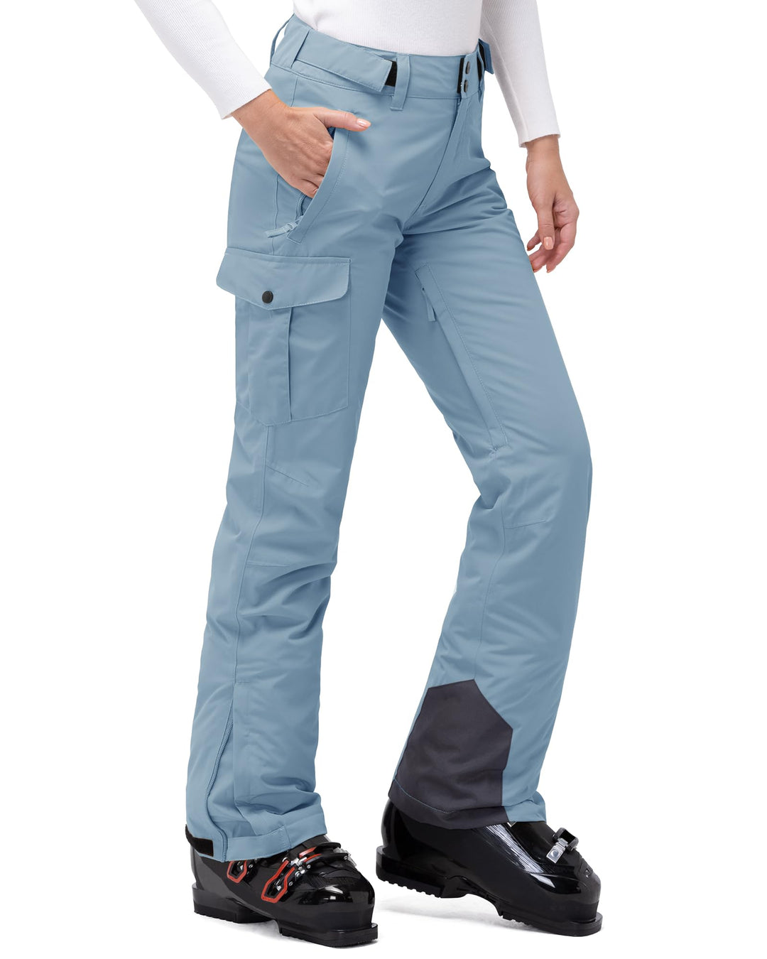 33,000ft Damen Skihose Outdoorhose Wasserdicht Winddichte Softshellhose Warme Gefütterte Thermohose