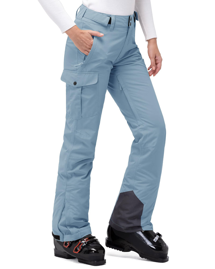 33,000ft Damen Skihose Outdoorhose Wasserdicht Winddichte Softshellhose Warme Gefütterte Thermohose