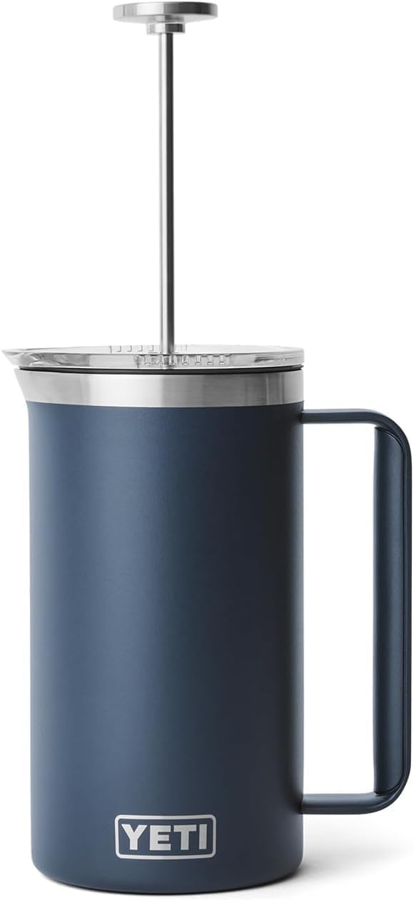 YETI Rambler Stempelkanne Mit DuraSip Keramikbeschichtung, Navy, 34 oz (1 L), Navy