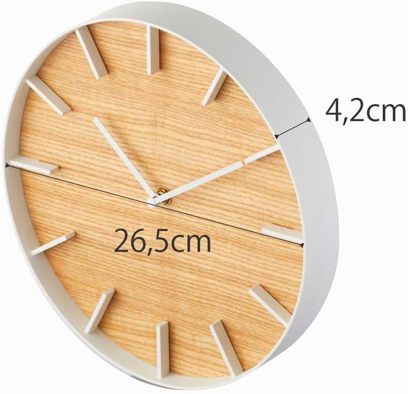 Wall clock - Rin - beige Weiss Single, Weiss Single
