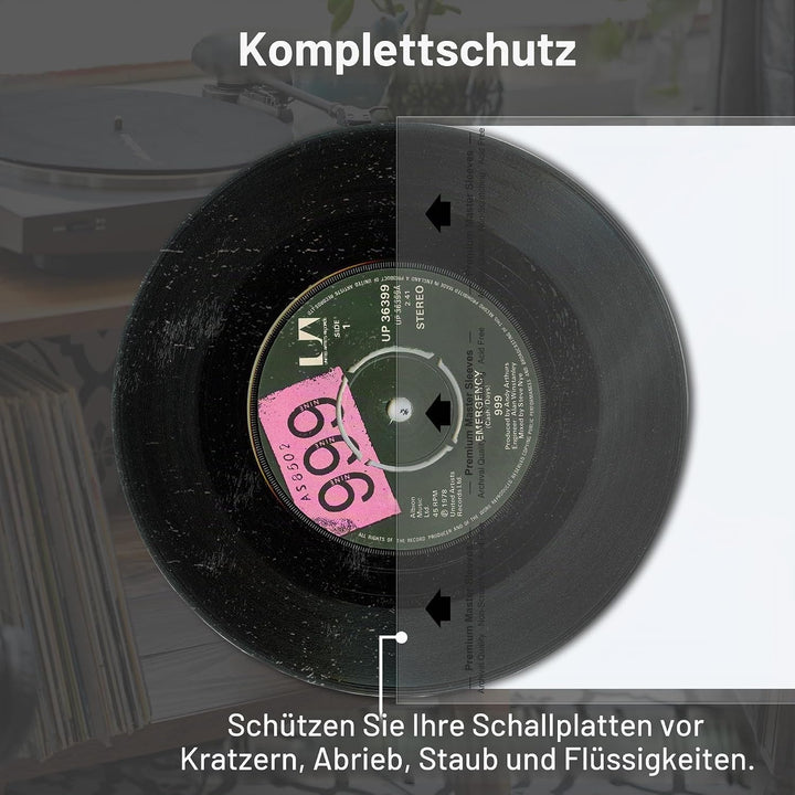 Schallplatten Innenhüllen 12 Zoll, 100 Stück Lp Schutzhüllen, Master Schallplatten Hüllen aus 3-Lagi