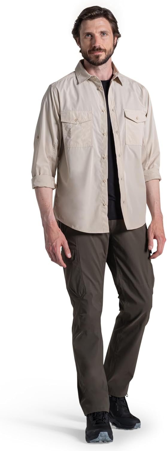 Craghoppers Herren Kiwi Ii Ls Shirts S Oatmeal, S Oatmeal