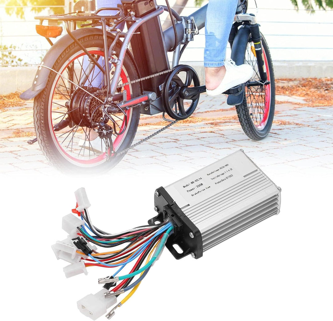 Alomejor Ebike Brushless Speed Controller mit Gasgriff FüR Elektrofahrräder Motorräder 36V 48V 350