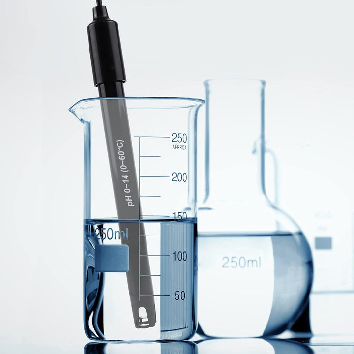 DANOPLUS 300 cm lang Kabel Elektrode Austauschbare pH-Sonde (0-14 pH), BNC-Anschluss mit 6 Pakete Ka