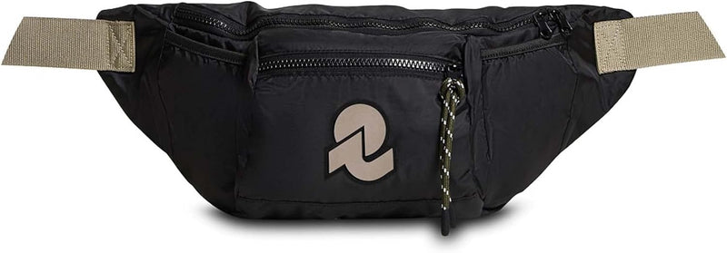 Invicta Mono Schultertasche Gürteltasche, Schwarz, Maxi - Freizeit, Arbeit - recyceltes Material, Sc