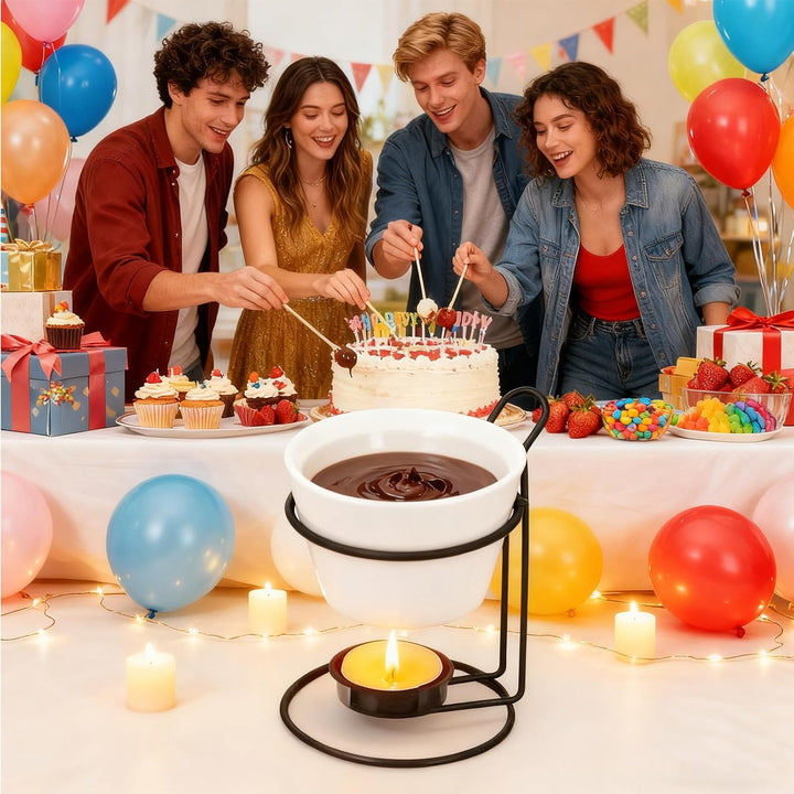 Becher für Schokoladenfondue Schmelztopf für Süssigkeiten | Schokoladen Schmelz Becher Für Romantisc