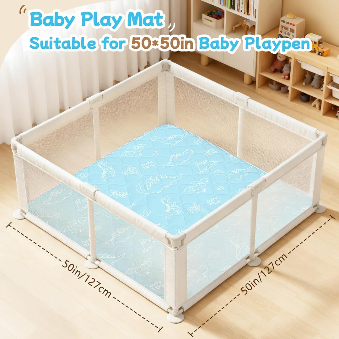 Krabbelmatt Baby 127x127cm,Faltbar Spielmatte Baby,Weiche Dicke Krabbeldecke maschinenwaschbare für