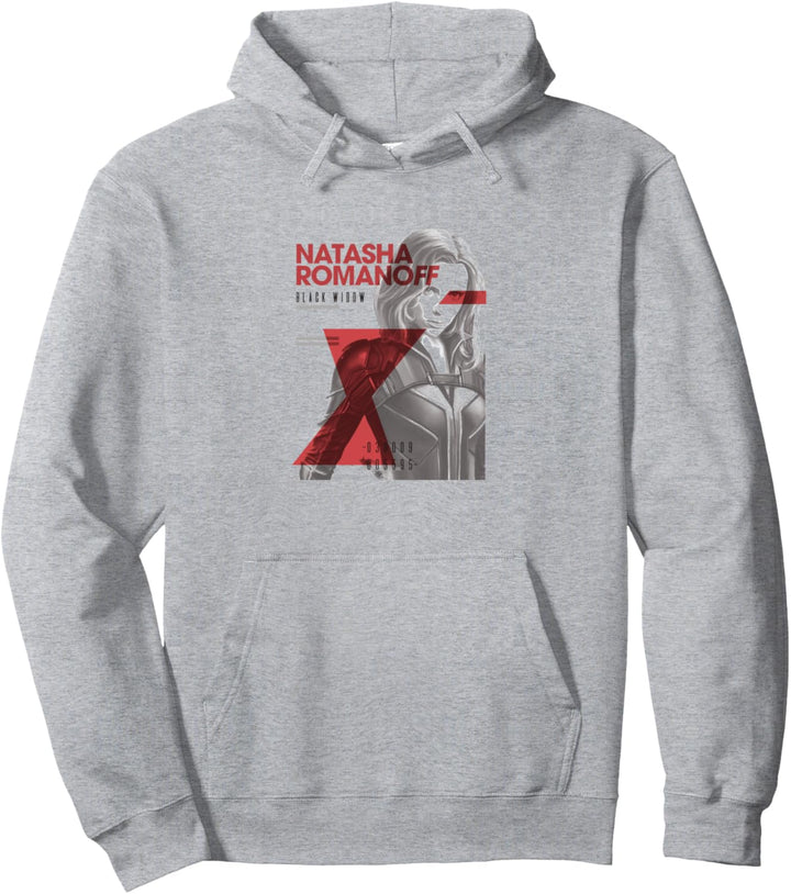 Marvel Black Widow Natasha Romanoff Letter Portrait Pullover Hoodie