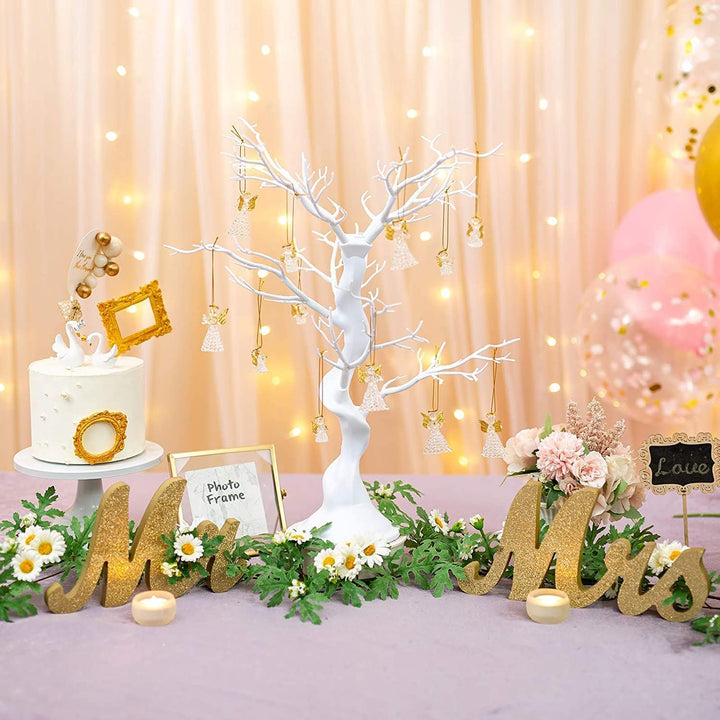 Sziqiqi Künstlicher Baum für Dekoration Hochzeit/Esstisch, abziehbarer Wunschbaum Hochzeit, Dekorati