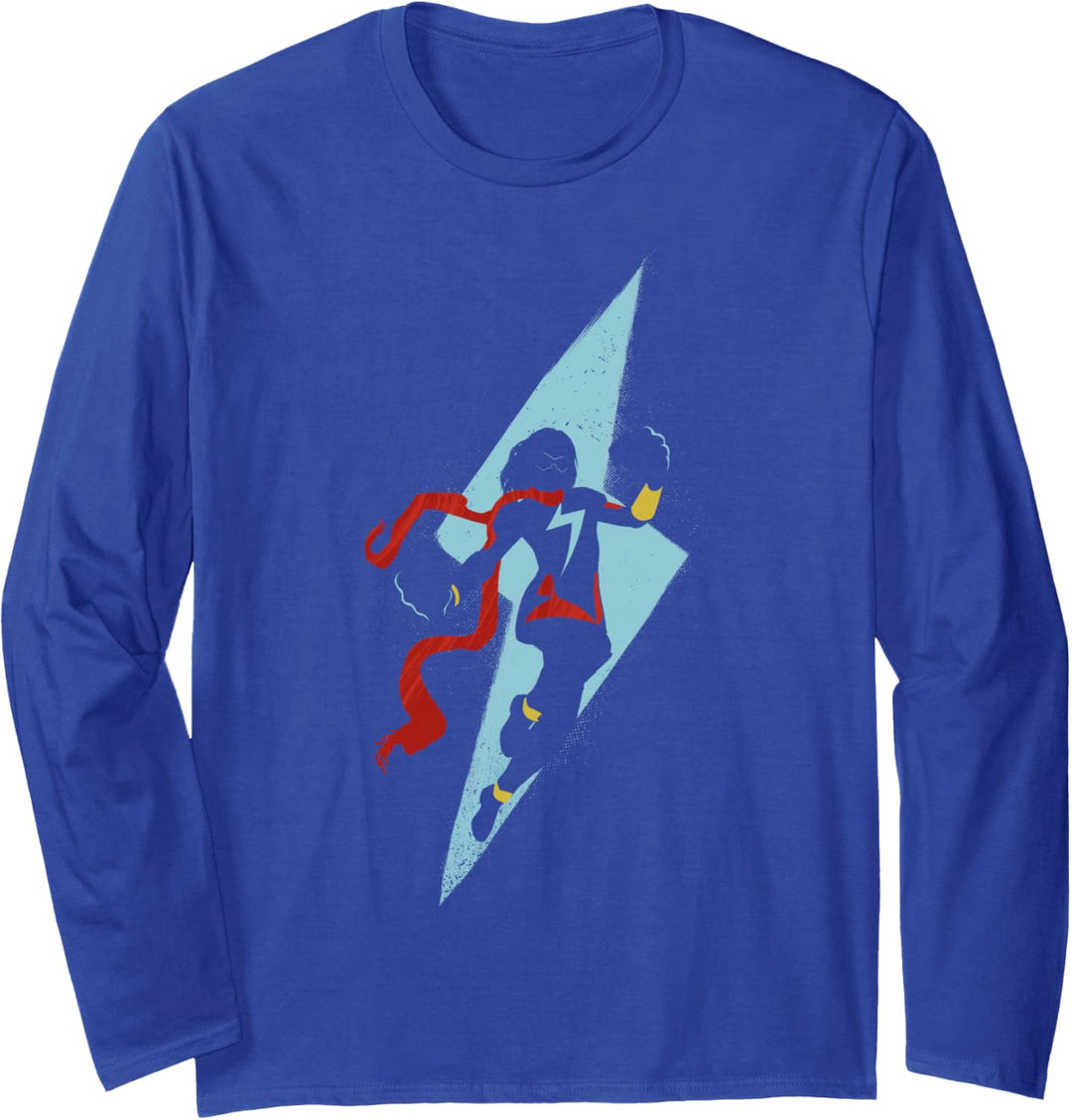 Marvel Avengers Game Ms. Marvel Kamala Khan Lightning Bolt Langarmshirt