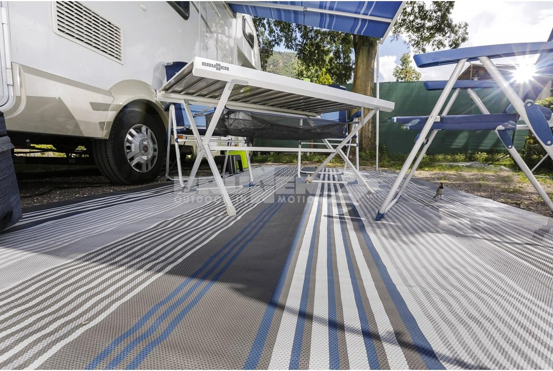 BRUNNER Strohmatte viais 250 x 450 blau 250x450 cm, blau 250x450 cm