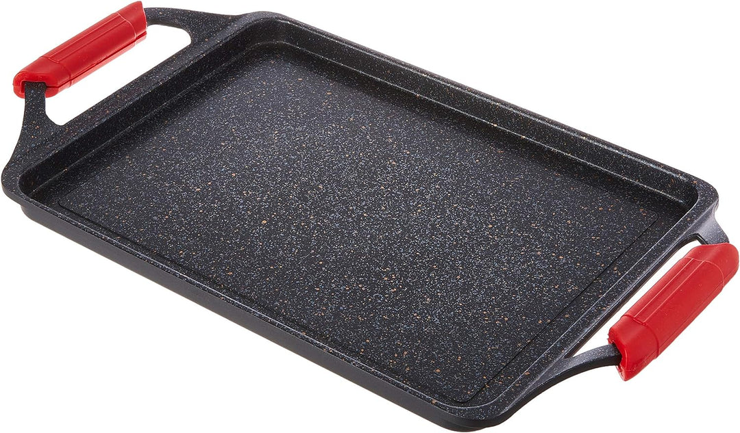 WECOOK! Ecochef Titan Grillplatte, Induktion Griddle-Pfanne 43 X 25 cm, Aluminiumguss, Antihaftbesch