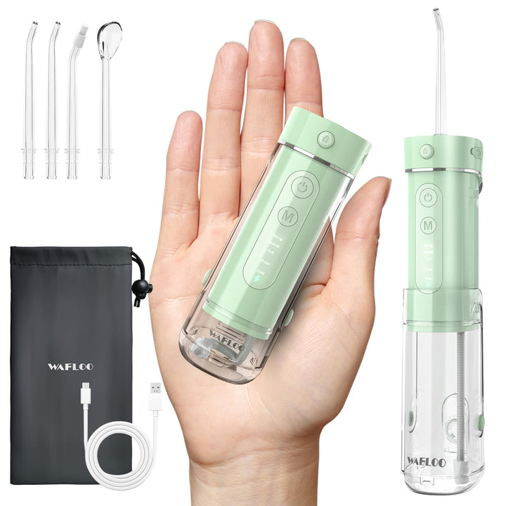 Reise Munddusche Kabellos Tragbarer: Wasserflosser Ultra Kompakt, Oral Irrigator mit 180ML Wassertan