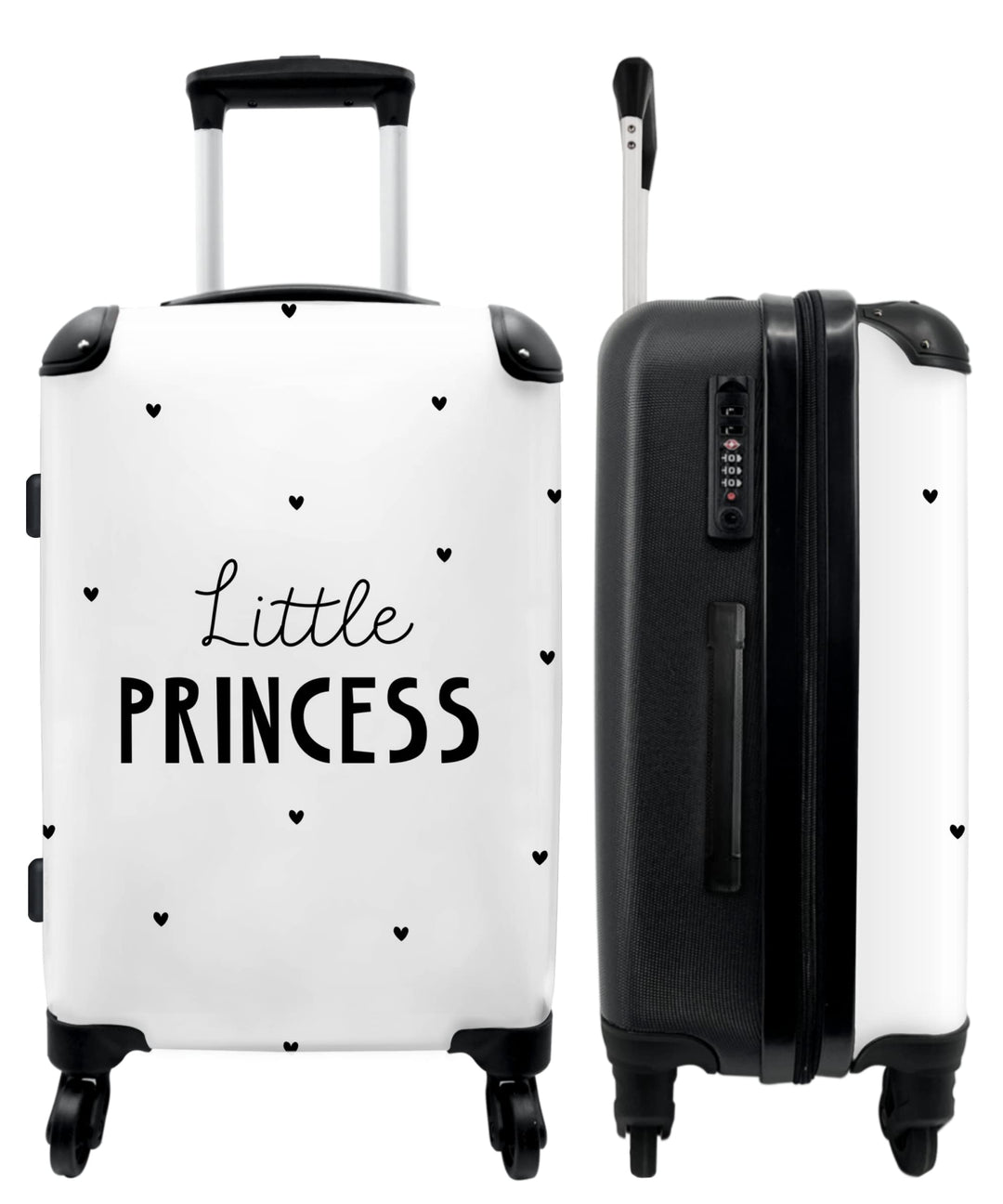 NoBoringSuitcases.com® Hartschalenkoffer Mädchen Kinder Koffer fürs Gepäck Carry on Trolli Geschenke
